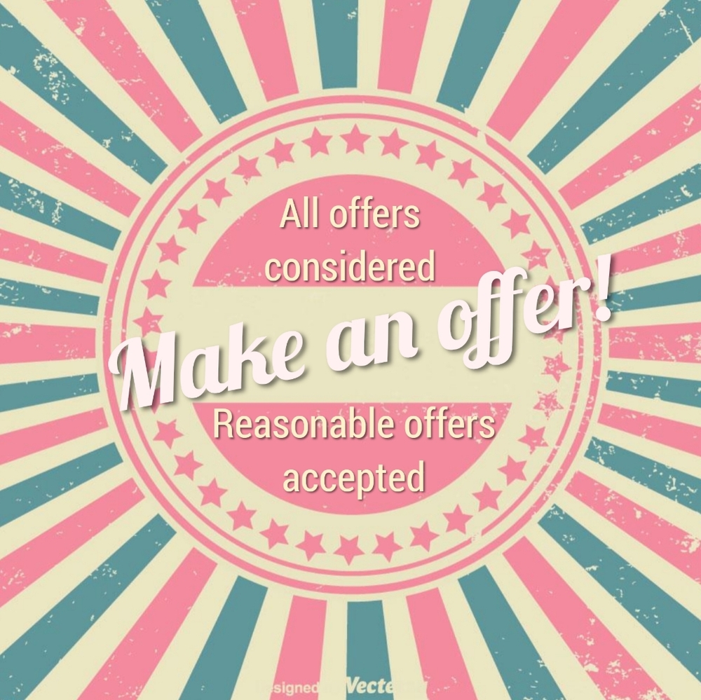 Reasonable offers accepted